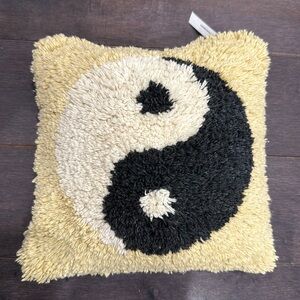 Urban Outfitters Mini Tufted Ying Yang Pillow